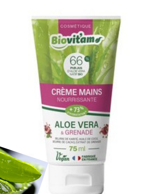Crème main Aloe vera/Grenade - 75 ml